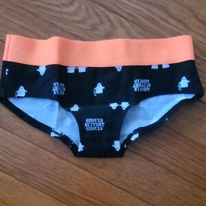 PINK VS XXS Ghost Print Black and Orange Hipsters